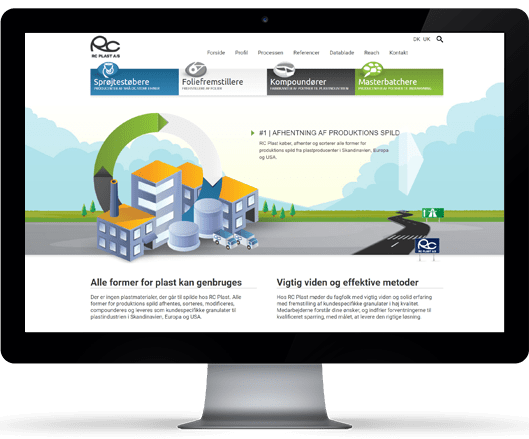Responsivt website til plastindustrien